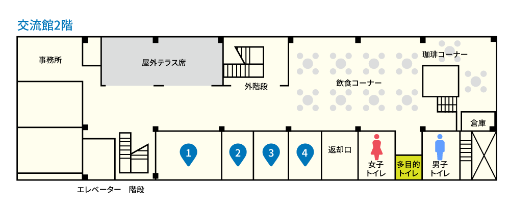 フードコートフロアマップ図